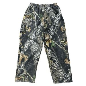 VTG Scentlok Camo Pants Size Large Hunting Pull On Pants Warm Fleece Cozy